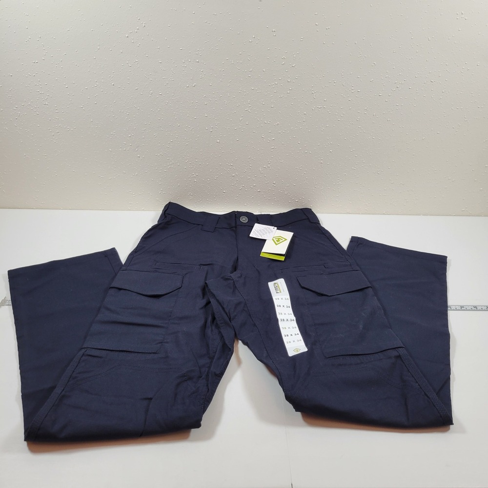 NWT First Tactical Cargo Pants Mens 28x34 Navy Blue Teflon Ripstop Trousers